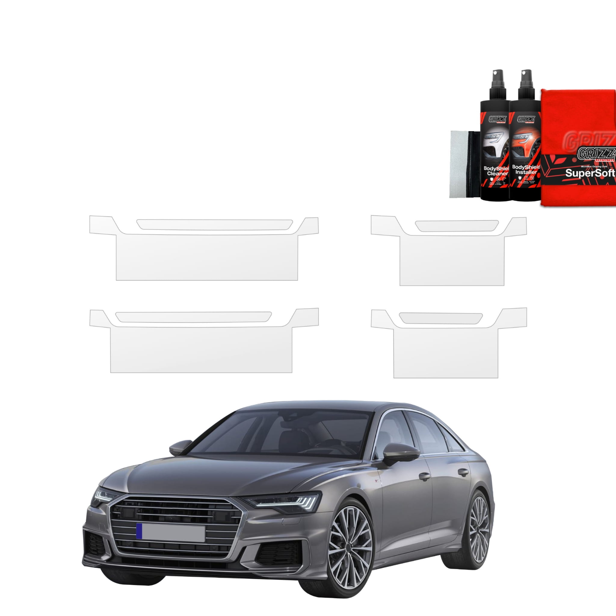 4w1 Folia ochronna na progi Grizz Protector do Audi A6 C8 Sedan (2018-2023)