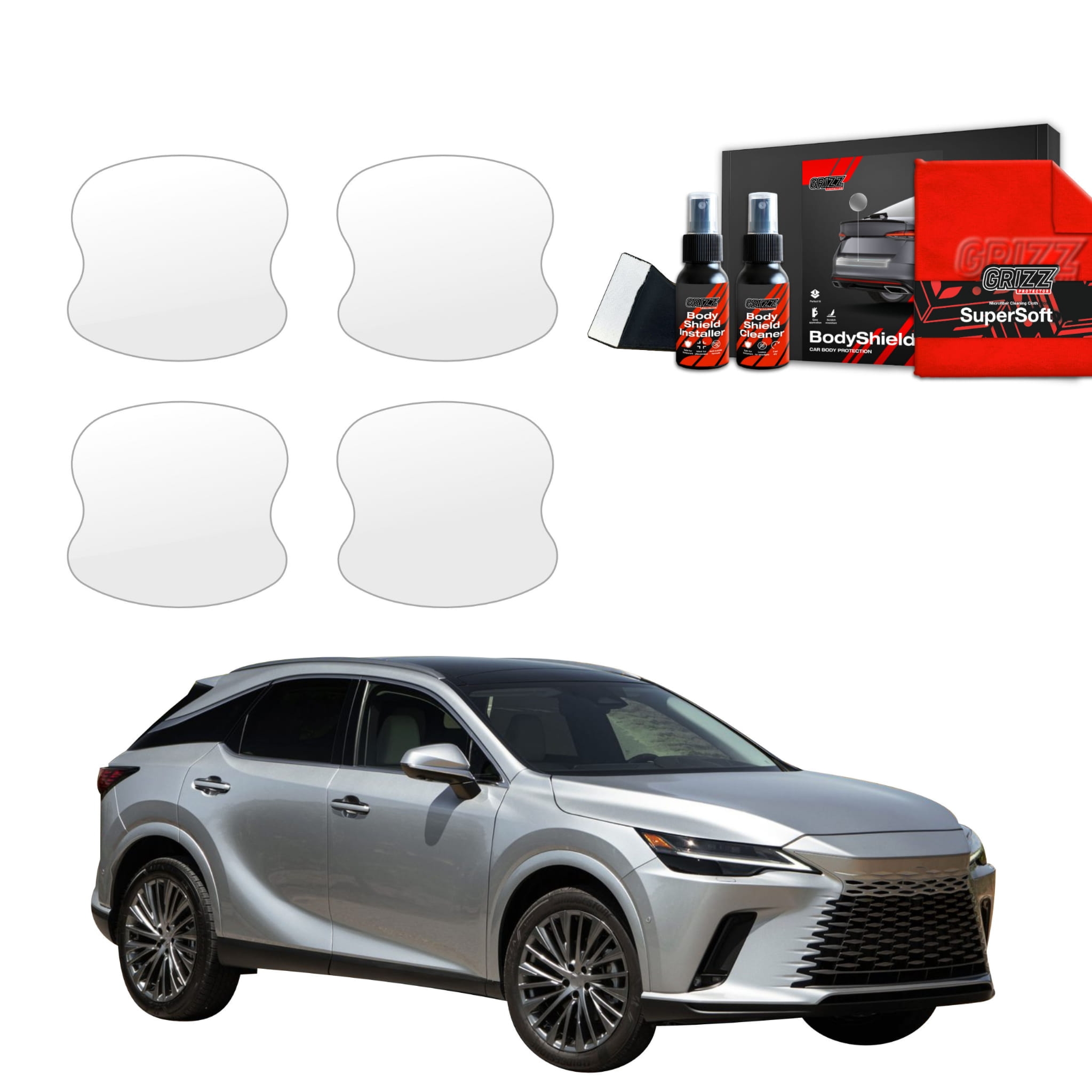 4w1 Folia ochronna Grizz Protector pod klamki do Lexus RX 350h (2022-2026)