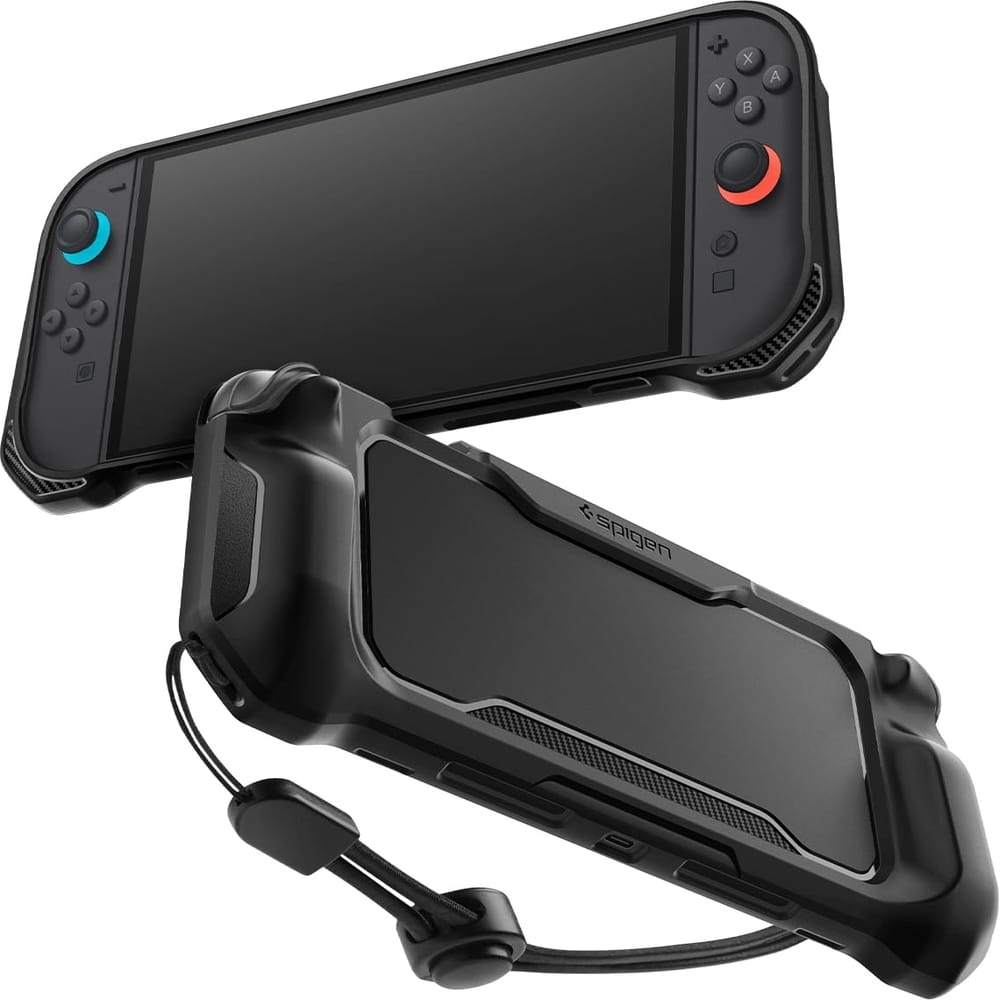 Image of Etui Spigen Rugged Armor do Nintendo Switch 2, czarne