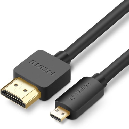 Image of Kabel przewód Ugreen HDMI 4k 60Hz - micro HDMI, 3 m, czarny