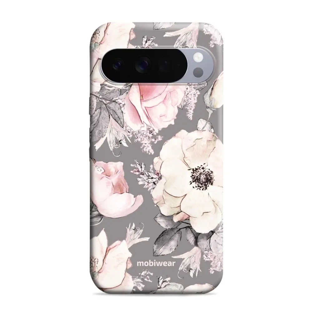 Etui ochronne do Google Pixel 10 Pro XL, Mobiwear Elite Pro, różowo-kwieciste