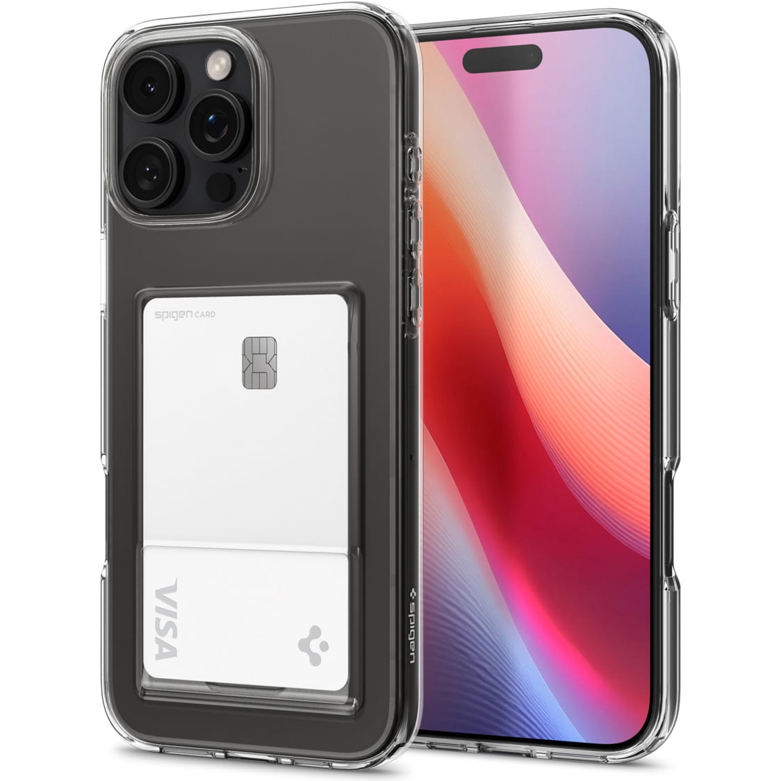 OUTLET: Etui ze slotem na kartę Spigen Crystal Slot do iPhone 16 Pro, przezroczyste