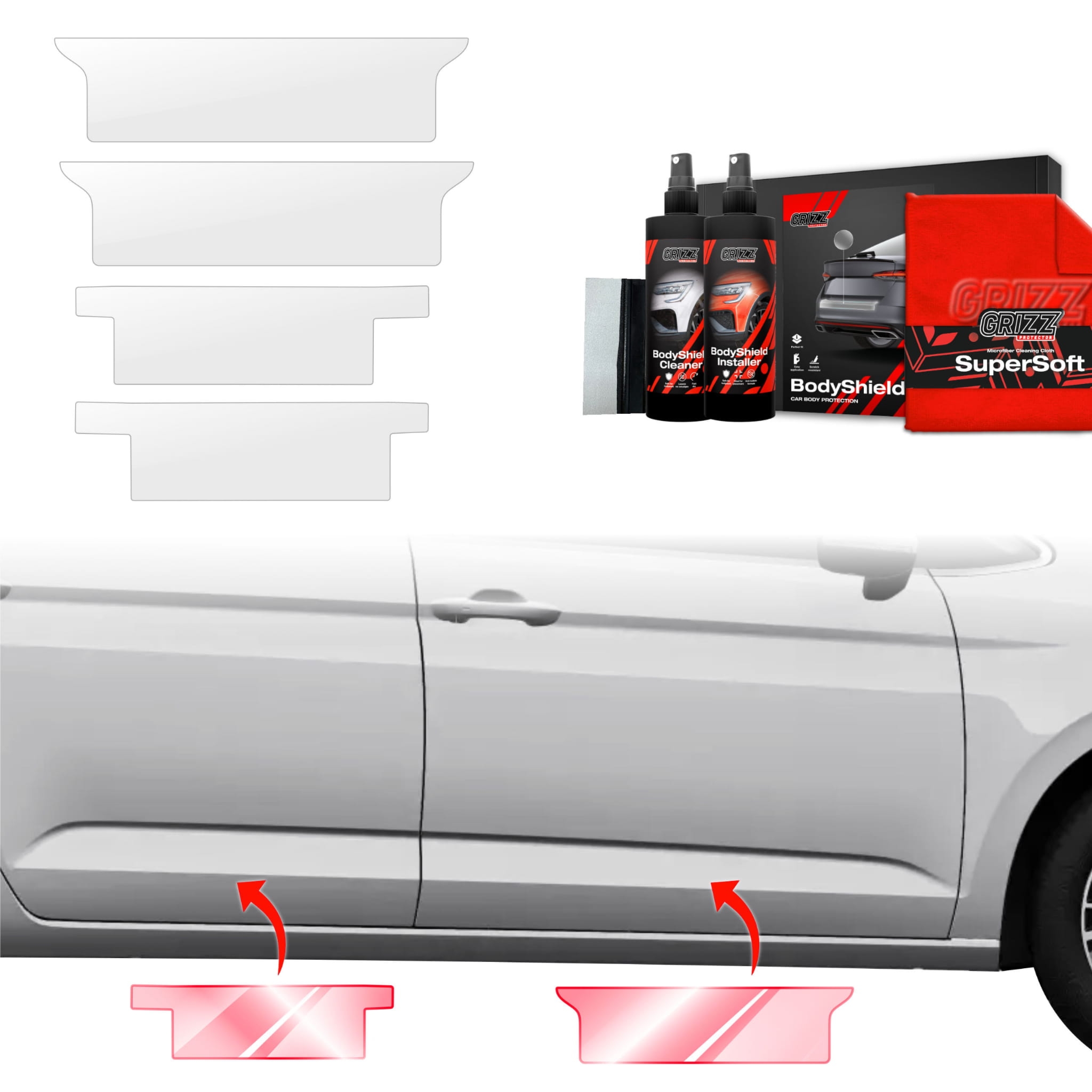 4w1 Folia ochronna Grizz Protector na progi do Volkswagen VW Touran (2024-2026)