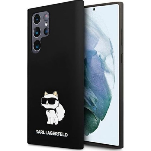 Image of Etui Karl Lagerfeld Hard Case Silicone Choupette do Galaxy S24 Ultra, czarne