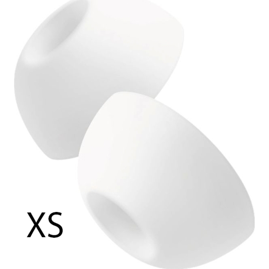 Wkładki silikonowe douszne o rozmiarze XS, Fixed Plugs do AirPods Pro 3, 2 zestawy, białe