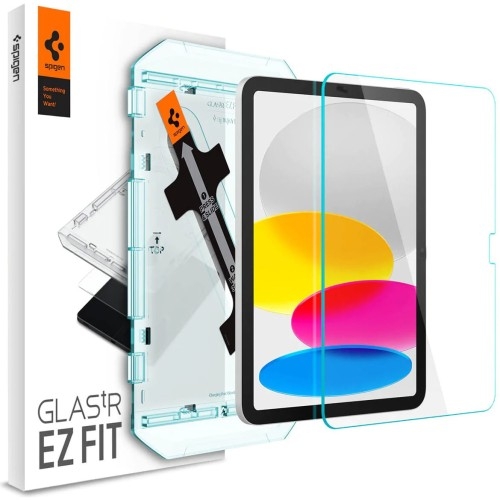 Image of Szkło do etui + Aplikator Spigen Glas.tr EZ Fit 1-Pack do iPad 10 gen. 2022