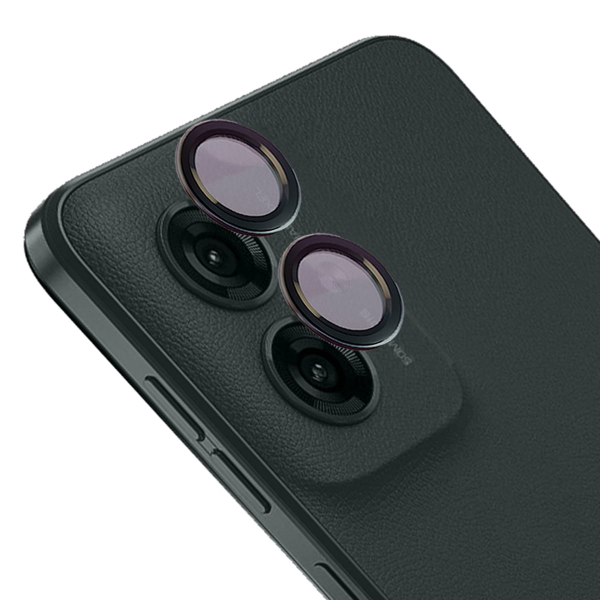 Image of Szkło hartowane na aparat Bizon Glass Snap Lens do Motorola Moto G55 5G, 1 zestaw, czarna ramka