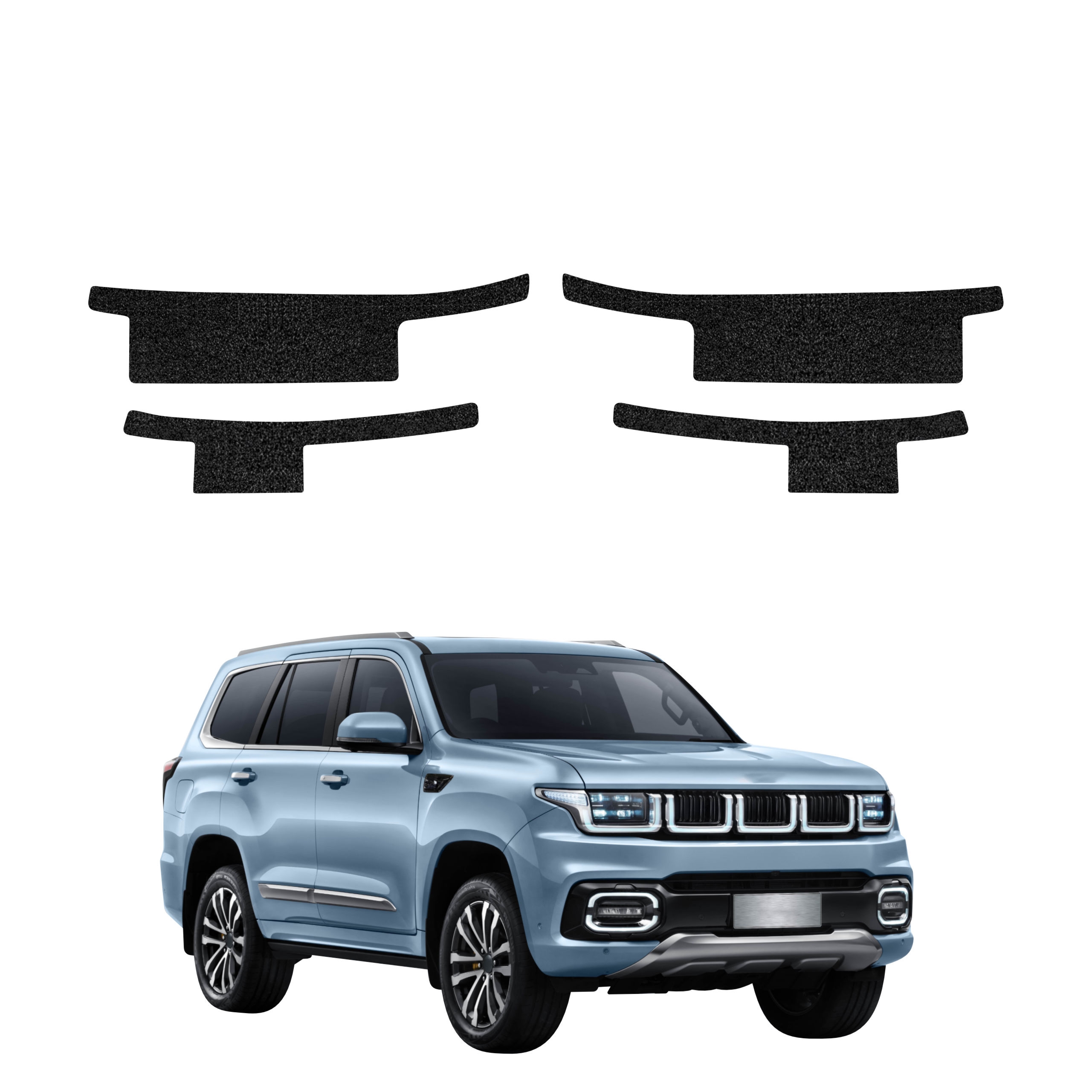 4w1 Czarna powłoka techniczna Grizz Protector na progi BAIC BJ60 (2026)