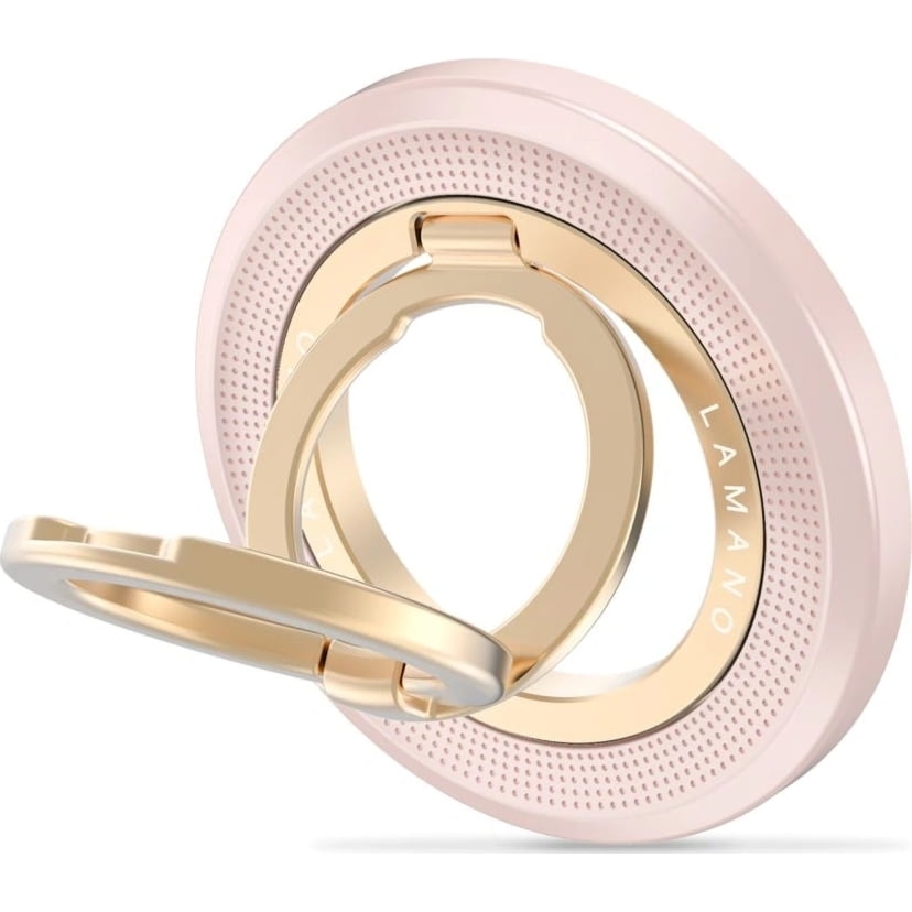 Magnetyczny uchwyt na telefon / na palec / stojak Tech Protect Lamano MMR700 MagSafe Phone Ring, różowo-złoty