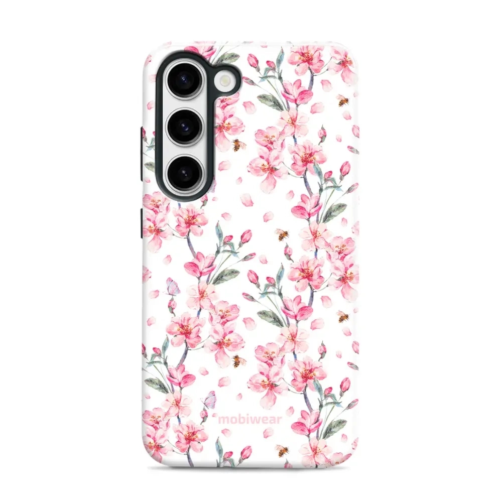 Etui ochronne do Galaxy S23, Mobiwear Elite Pro, japoński bukiet