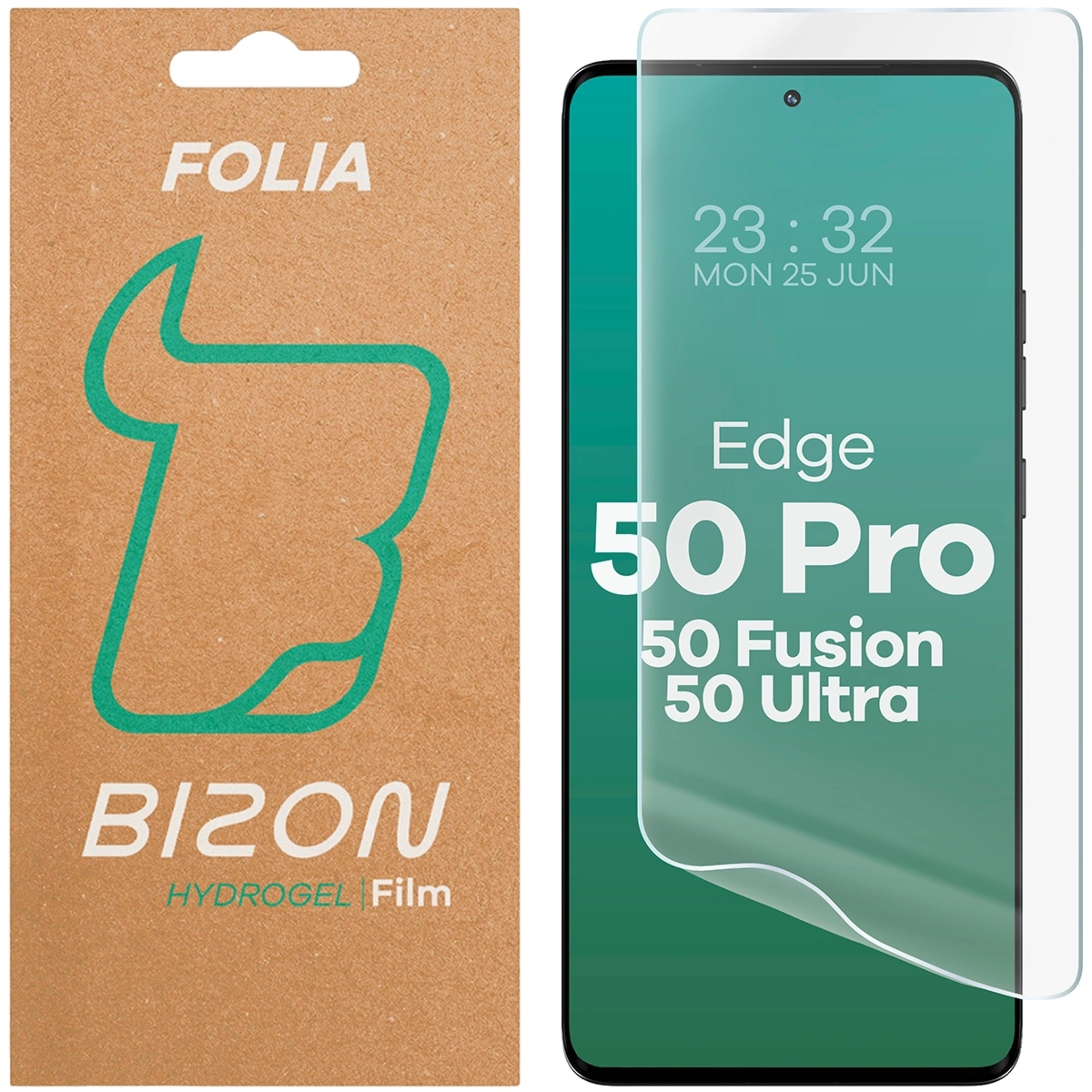 Folia hydrożelowa na ekran Bizon Film Hydrogel Front do Motorola Edge 50 Pro / 50 Fusion / 50 Ultra, 1 sztuka