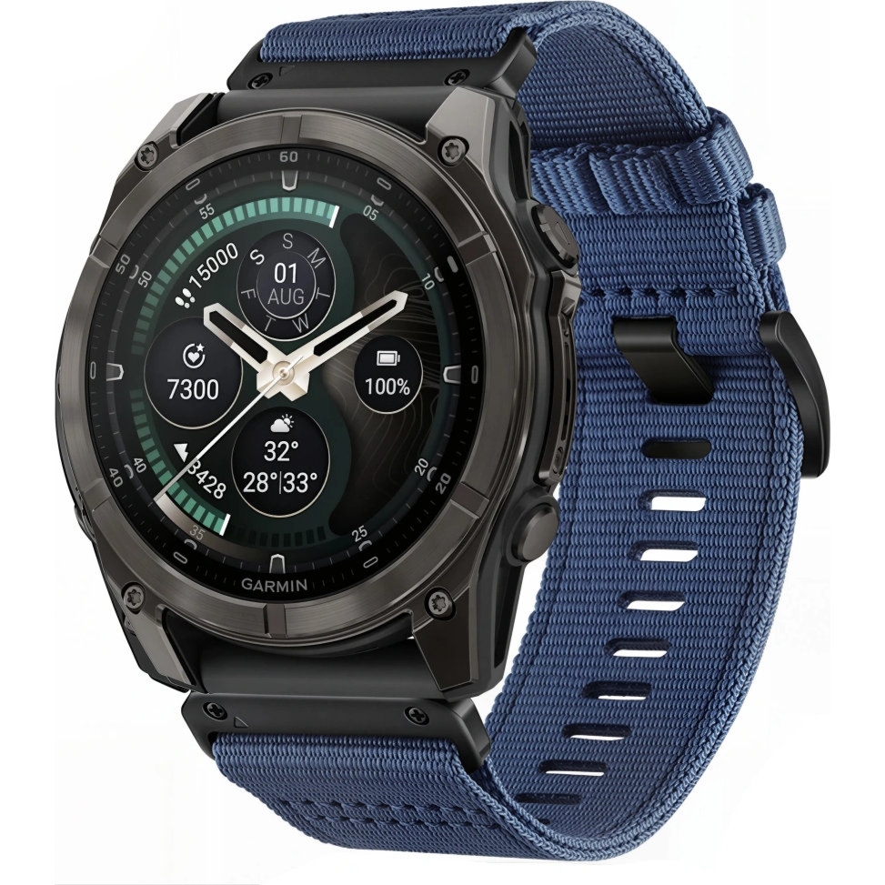 Pasek Tech Protect Nylon Classic do QuickFit 26 mm, granatowy