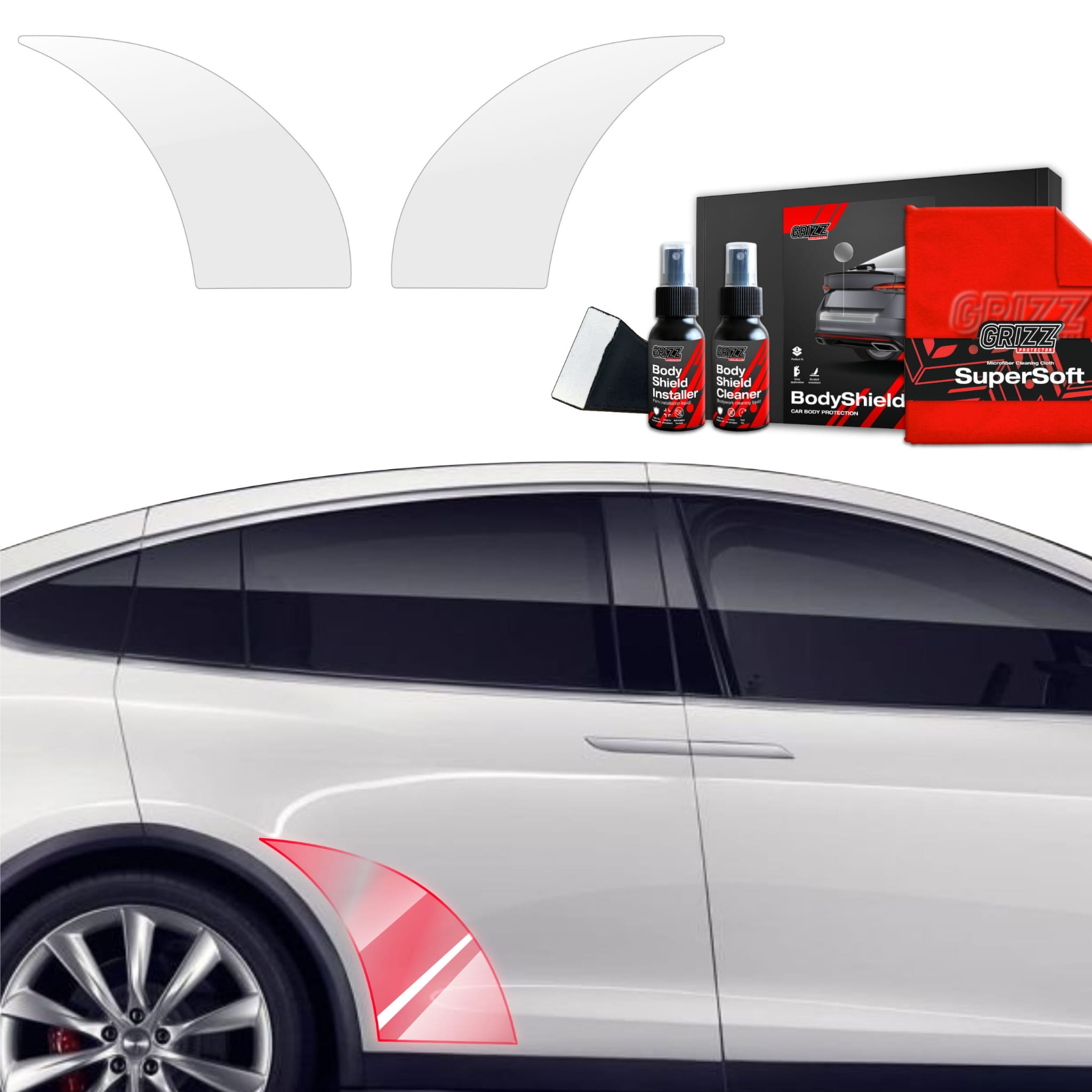 2w1 Folia ochronna Grizz Protector na nadkola do Tesla Model X (2021-2026)