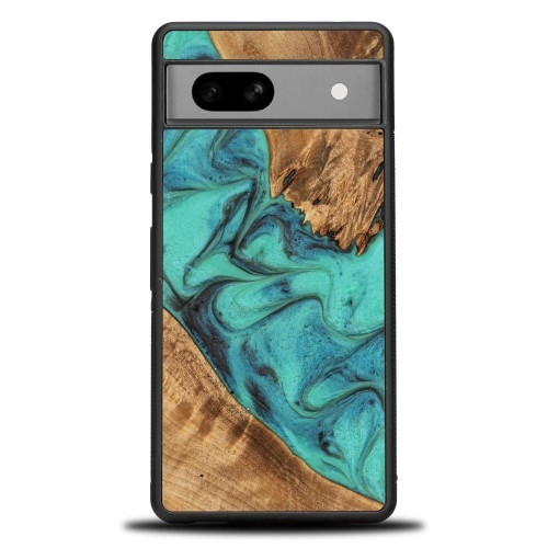 Image of Drewniane etui do Google Pixel 7A, Bewood Unique Turquoise