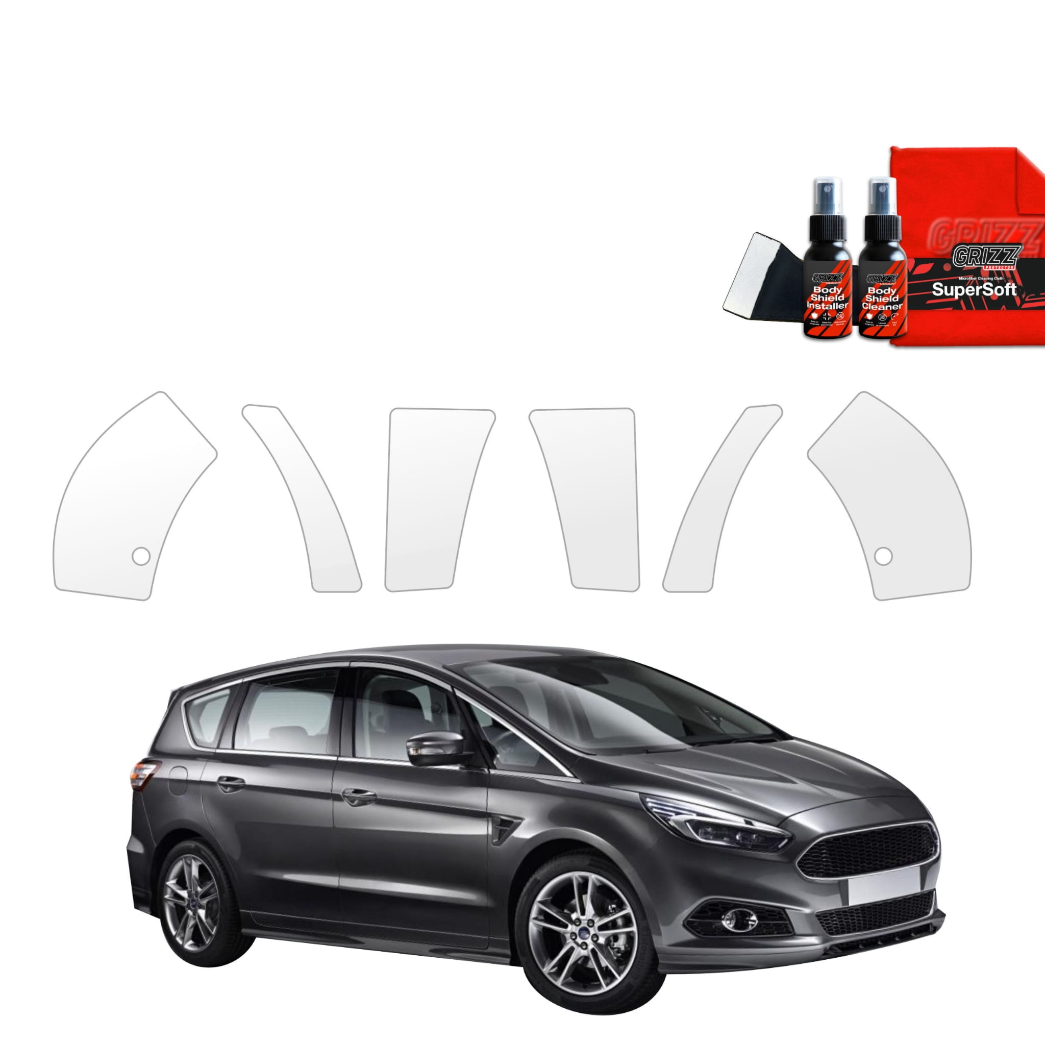6w1 Folia ochronna na nadkola Grizz Protector do Ford S-Max MK2 (2015-2019)