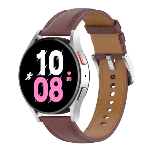 Image of Pasek Bizon Strap Watch Casual 20 mm do Galaxy Watch FE/7/6/6 Classic/5/5Pro/4/4 Classic, ciemnobrązowy