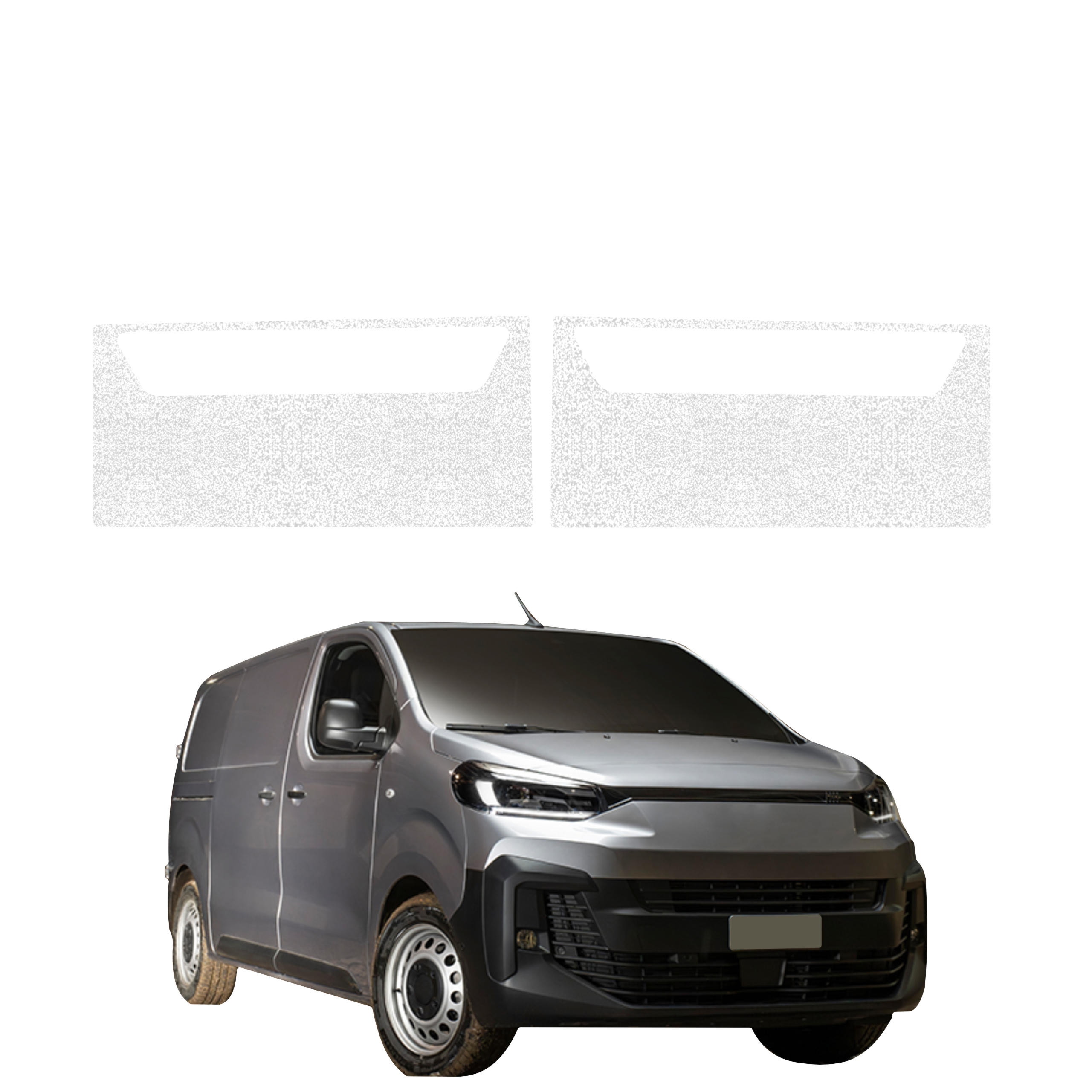 2w1 Biała powłoka techniczna Grizz Protector na przednie progi Fiat Scudo (2024-2026)