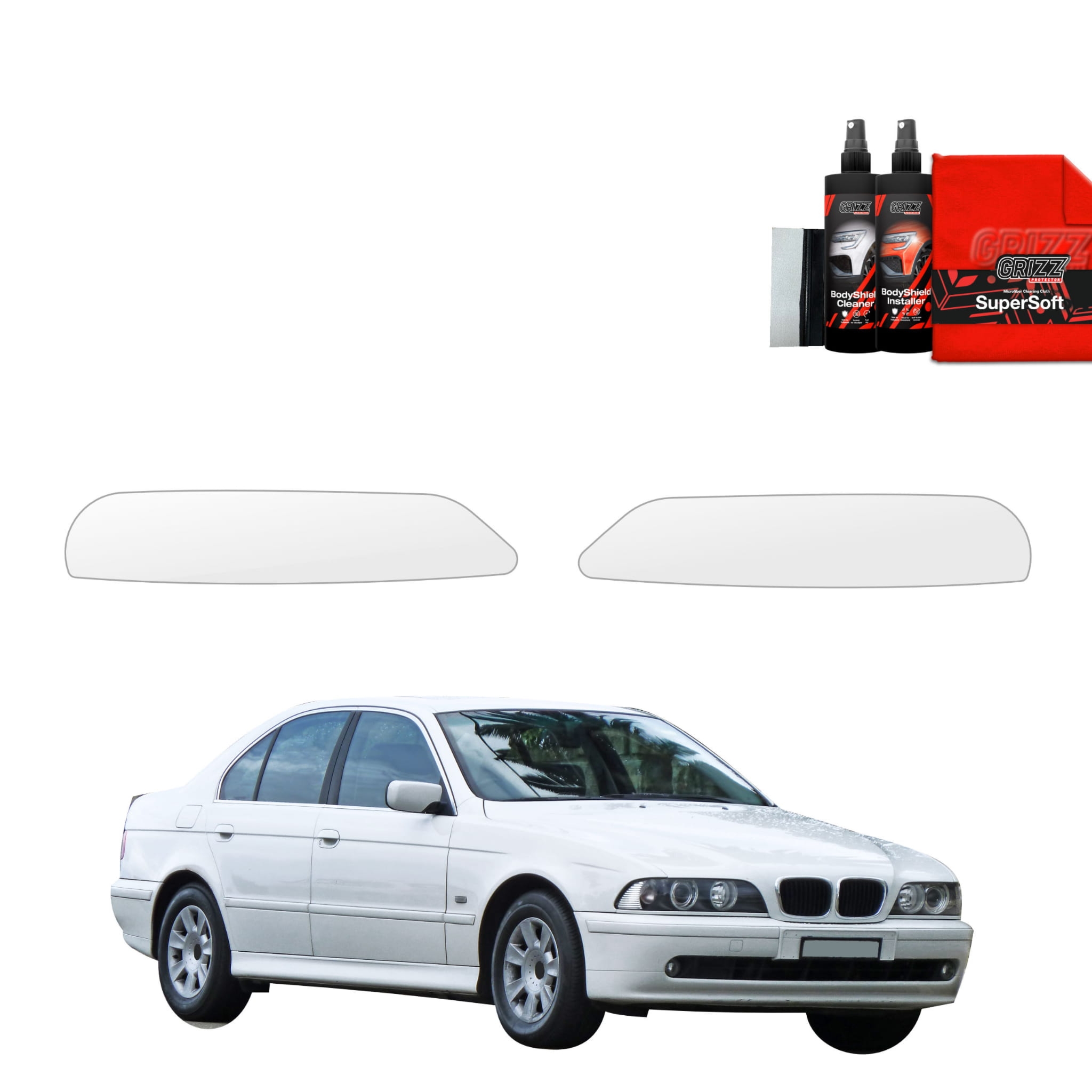 2w1 Folia ochronna na lampy Grizz Protector do BMW 5 E39 Sedan (1995-2003)