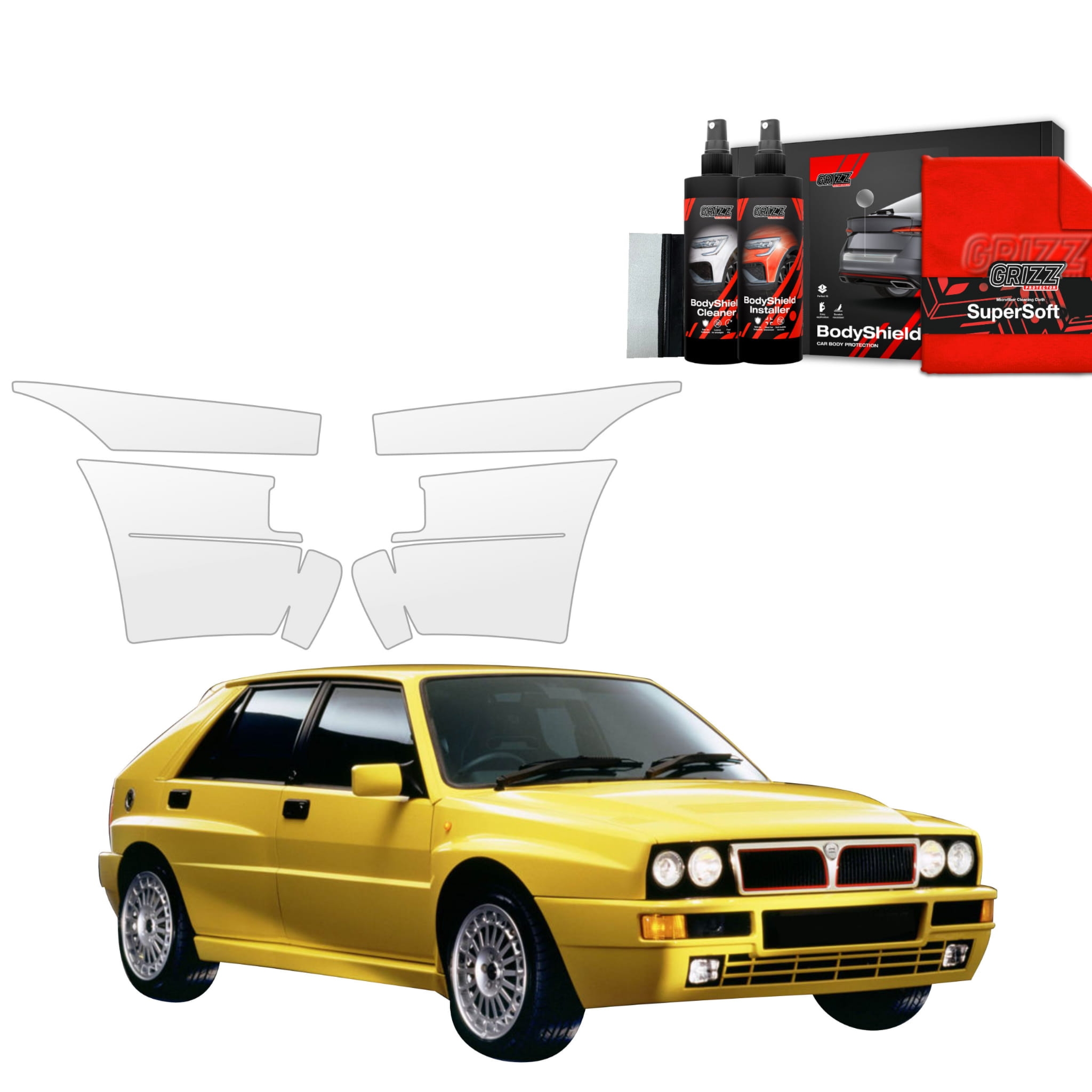 4w1 Folia ochronna na zderzak Grizz Protector do Lancia Delta Integrale (1992-1994)