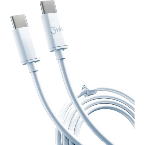 Image of Kabel 3mk Hyper Cable USB-C do USB-C, 100W, 5A, 2m, biały