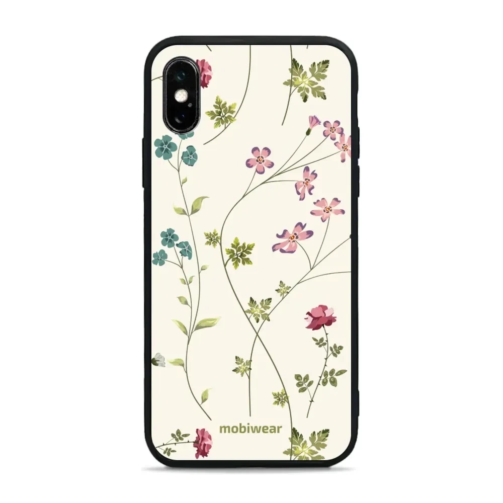 Etui ochronne do iPhone X, Mobiwear Glossy Case, sielski kwiat