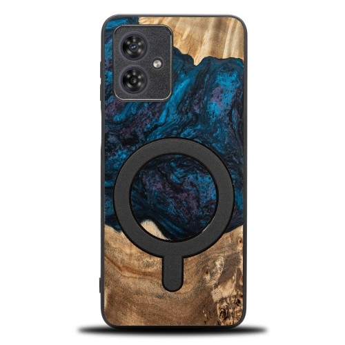 Image of Drewniane etui do Motorola Moto G54 5G, Bewood Unique Planets Neptun do MagSafe