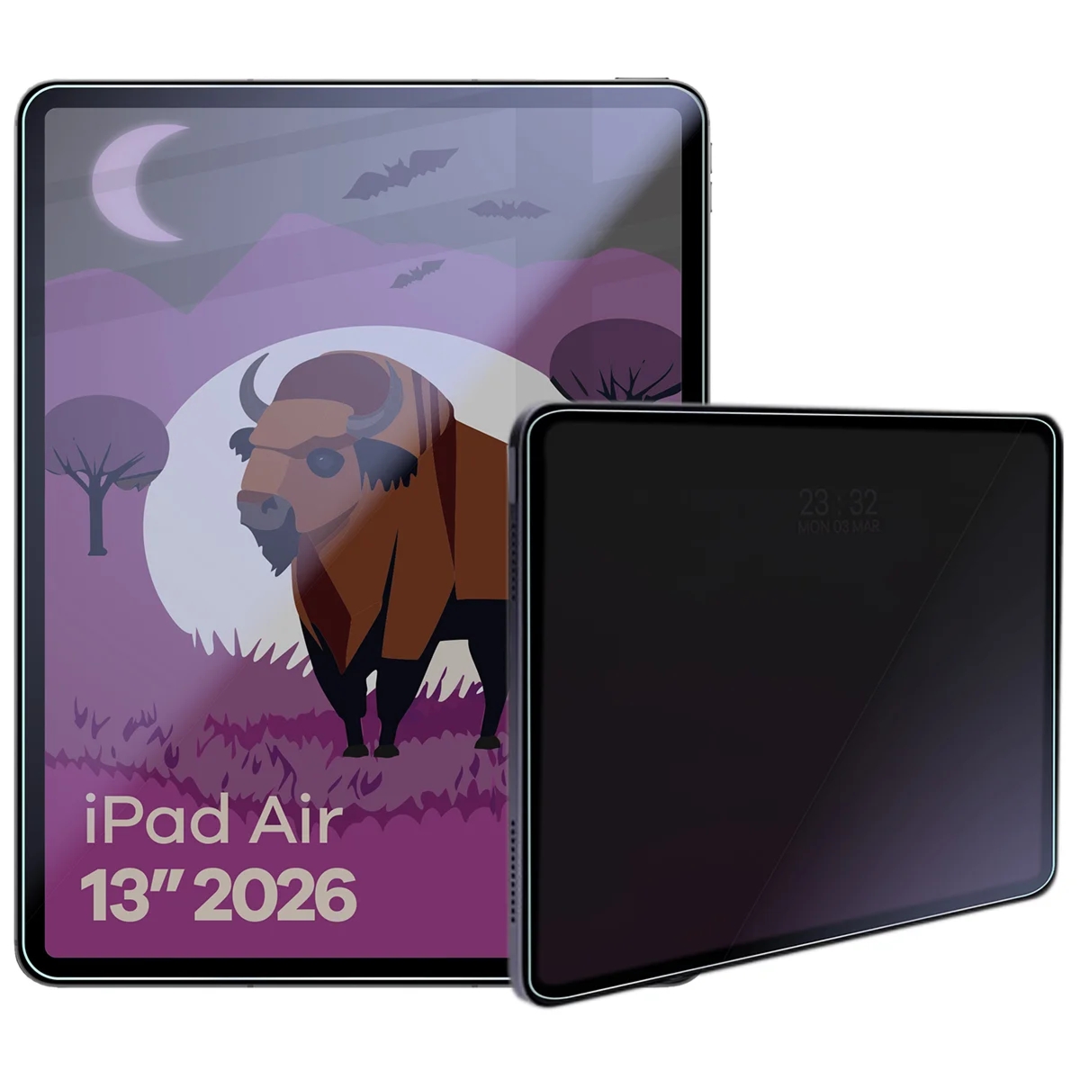 Prywatyzujące szkło hybrydowe Bizon Tab Hybrid Shadow do iPad Air 13″ M4 2026, matowe