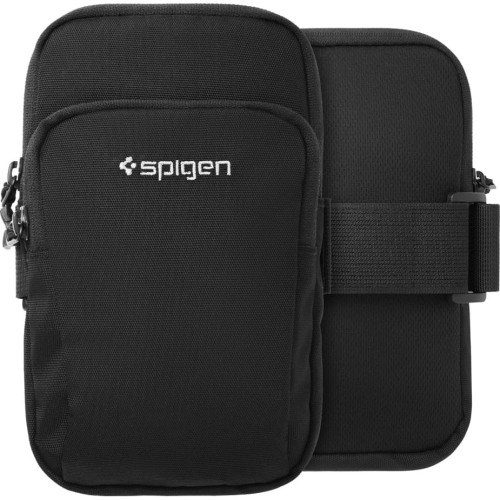 Image of Opaska na ramię, etui Spigen A702 Dynamic Shield Armband do telefonu, czarna