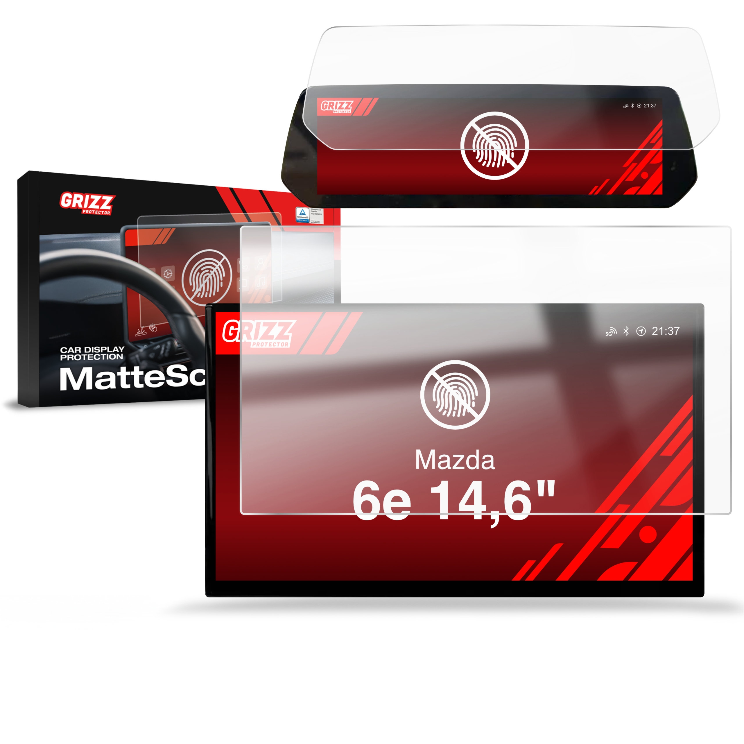 2w1 Folia antyodciskowa Grizz Protector do Mazda 6e 14,6″ (2026)