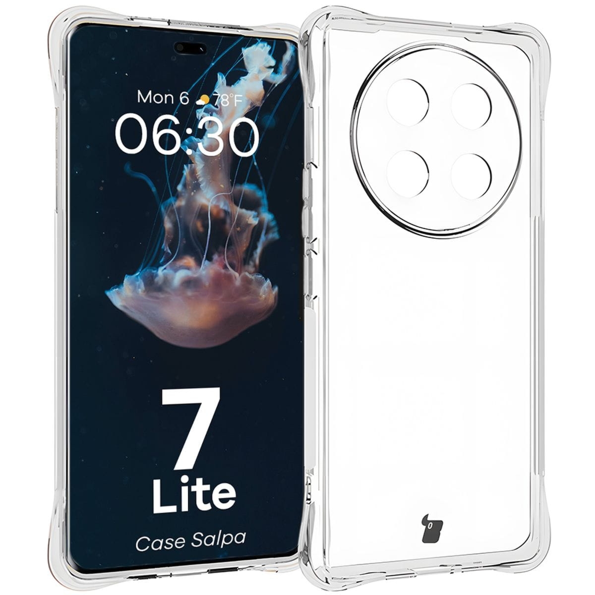 Elastyczne etui Bizon Case Salpa do Honor Magic7 Lite, przezroczyste