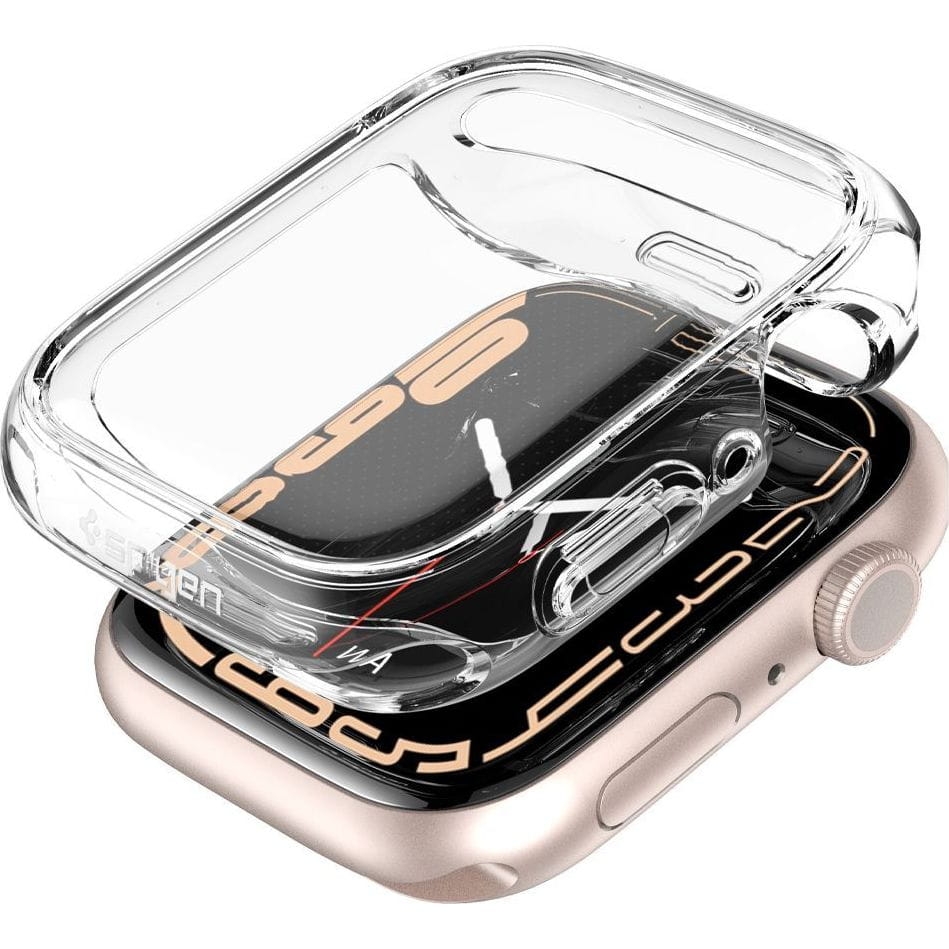 Image of Etui z osłoną ekranu Spigen Ultra Hybrid do Apple Watch 9 / 8 / 7 45 mm, przezroczyste