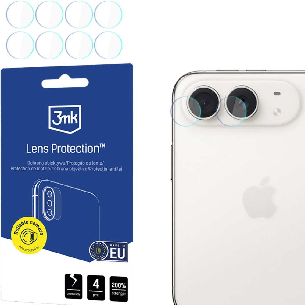 Osłona na aparat 3mk Lens Protection do iPhone Duo, 4 zestawy