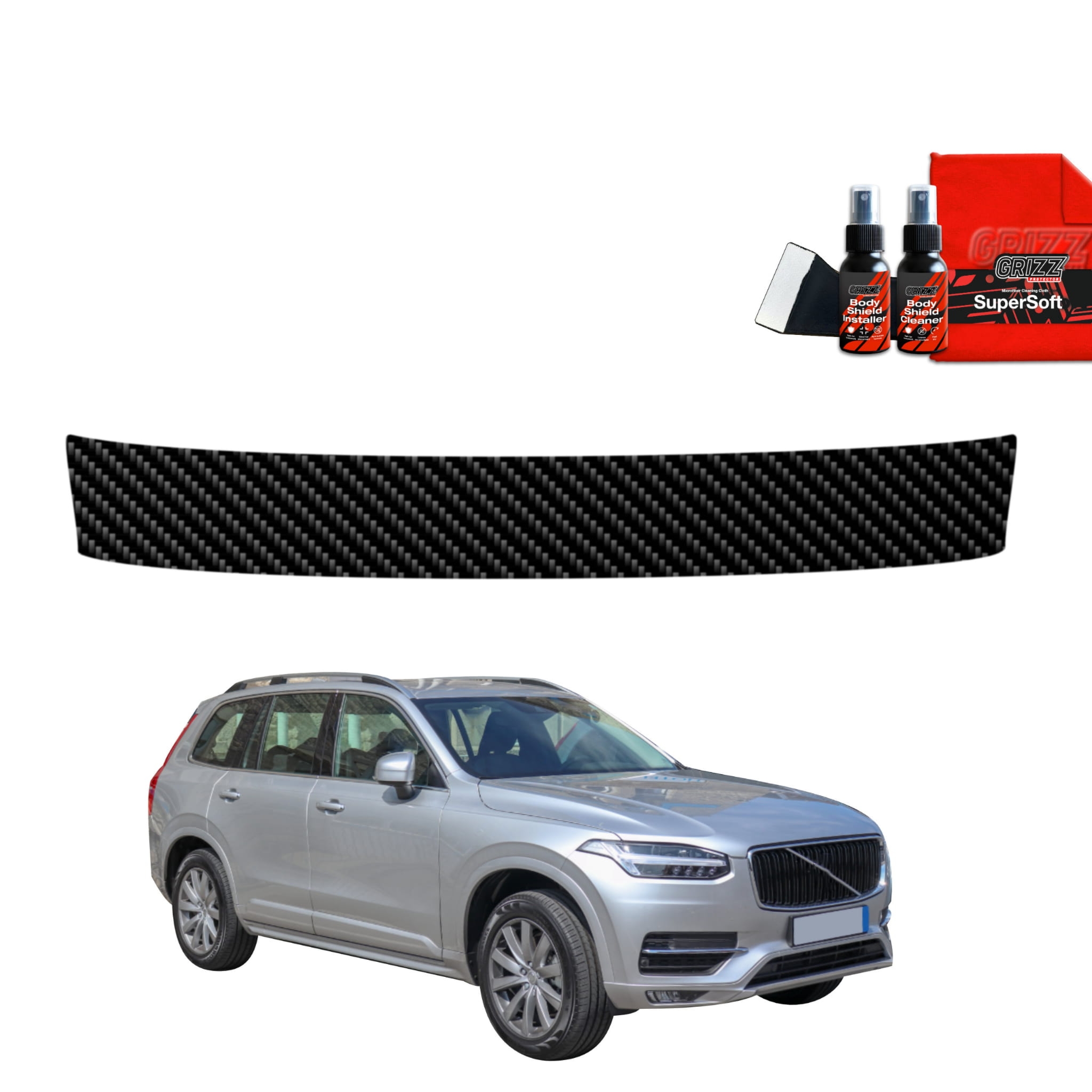 Folia karbonowa Grizz Protector na próg bagażnika do Volvo XC90 (2014-2024)