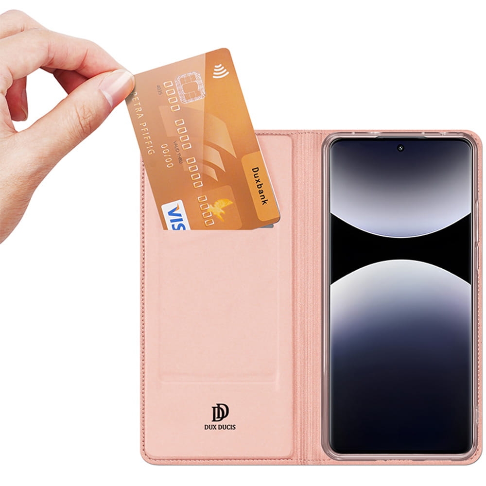 Image of Etui z klapką Dux Ducis Skin Pro do Xiaomi Redmi Note 14 Pro 4G, różowe