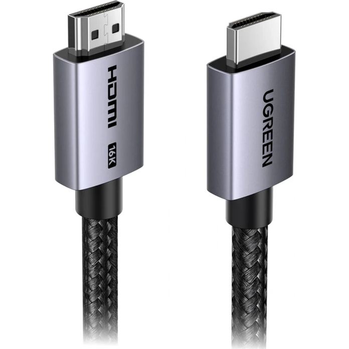 Kabel HDMI 2.2, Ugreen HD186, przewód 16K / 60Hz, 2 m, szary