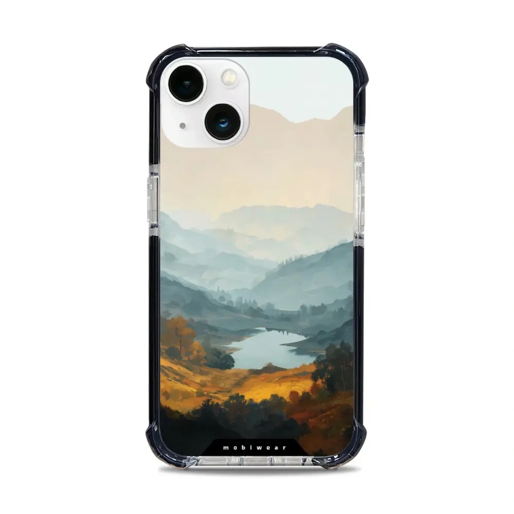 Etui ochronne do iPhone 13 do MagSafe, Mobiwear Elite Bumper, jezioro w dolinie