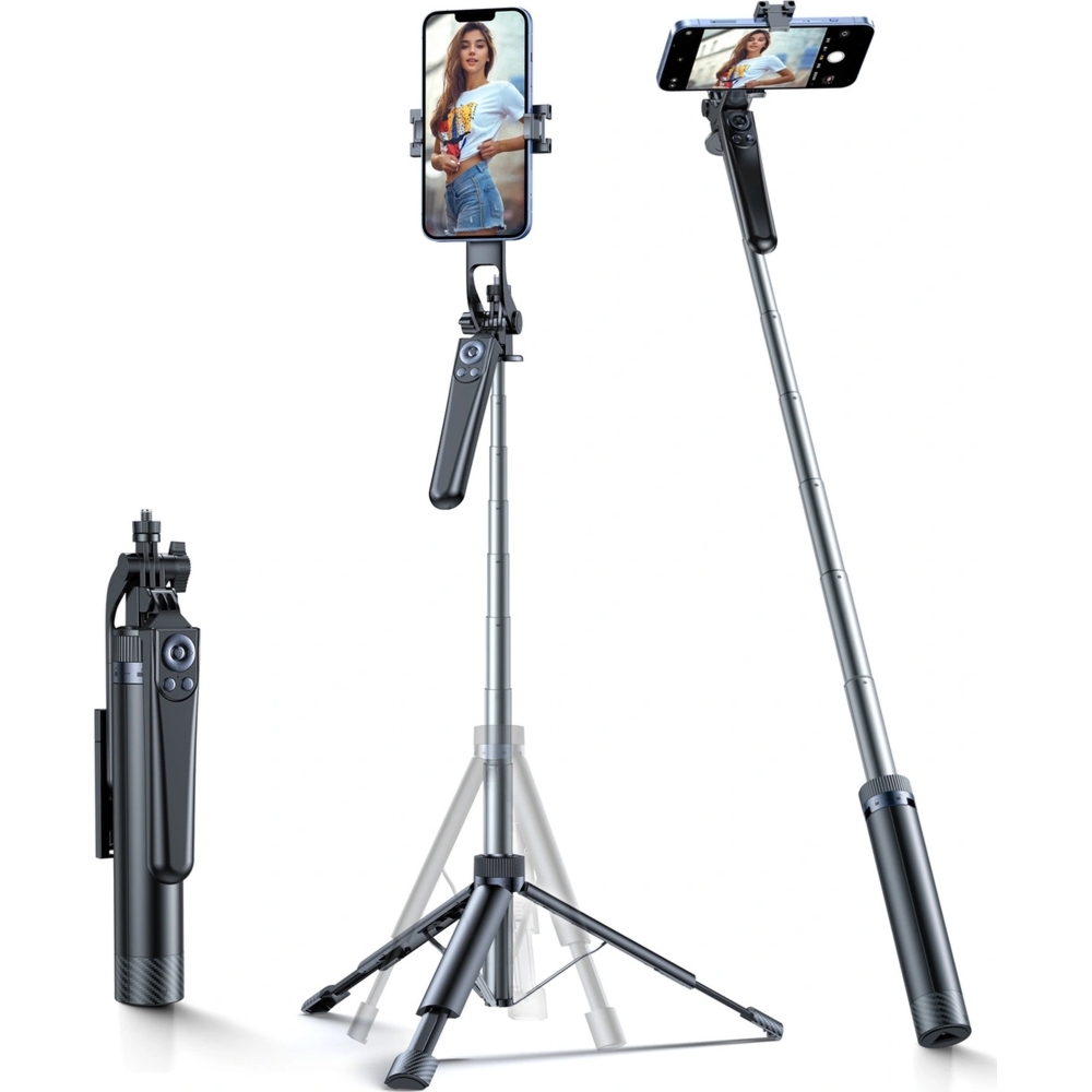 Selfie stick Wozinsky WC1Y70S z tripodem, 170 cm, czarny