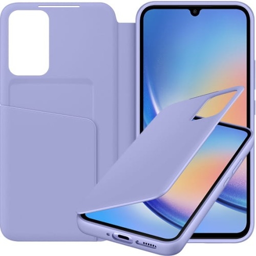 Image of Etui z klapką Samsung Smart View Wallet Case do Galaxy A34 5G, fioletowe