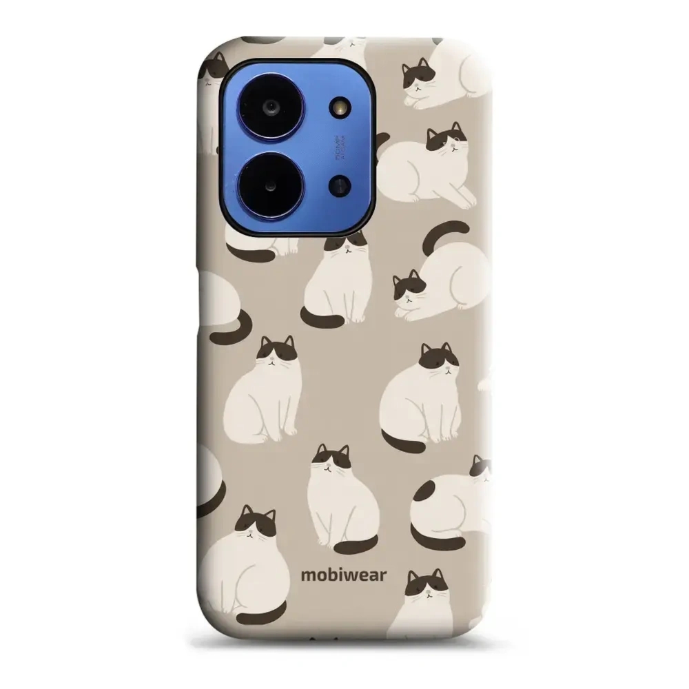 Etui ochronne do Xiaomi Redmi 15C 4G, Mobiwear Elite Pro, kawa miau