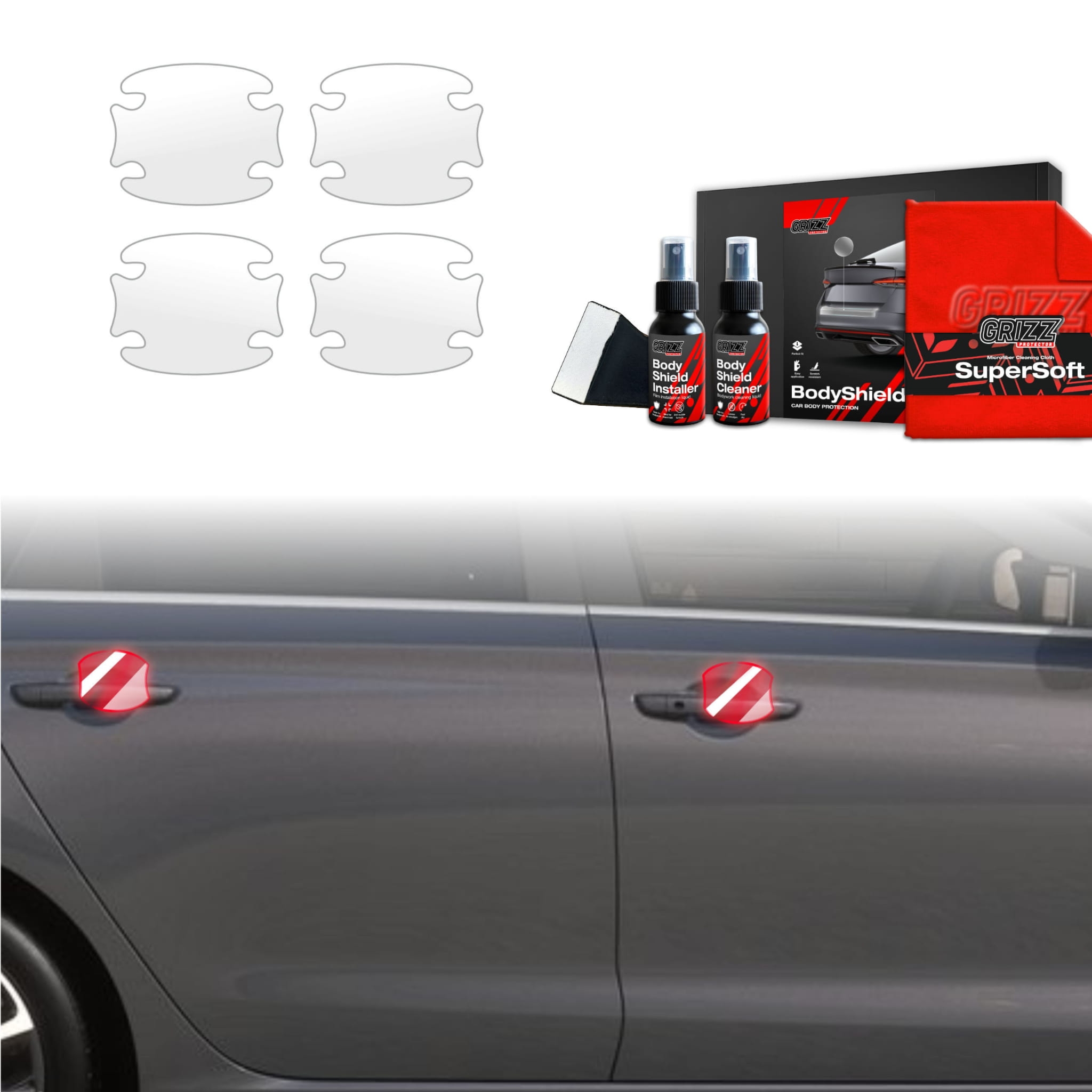 4w1 Folia ochronna Grizz Protector pod klamki do Hyundai i30 Hatchback (2020-2026)