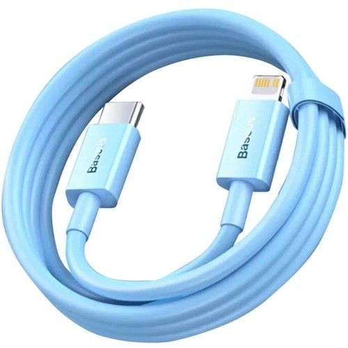Image of Kabel Baseus Superior USB-C do Lightning 20W 1m, niebieski