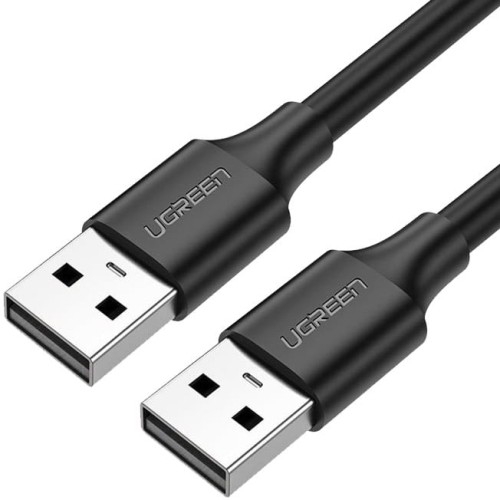 Image of Kabel do ładowania i przesyłania danych Ugreen USB-A 2.0 / USB-A 2.0, 480 Mbps, 0,5 m, czarny