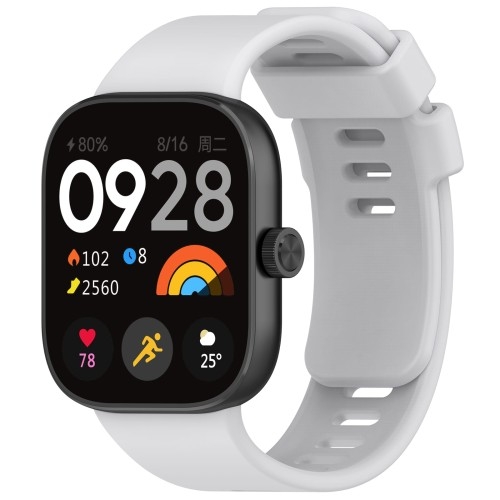 Image of Pasek Bizon Strap Watch Silicone do Xiaomi Redmi Watch 4 / Xiaomi Band 8 Pro, jasnoszary