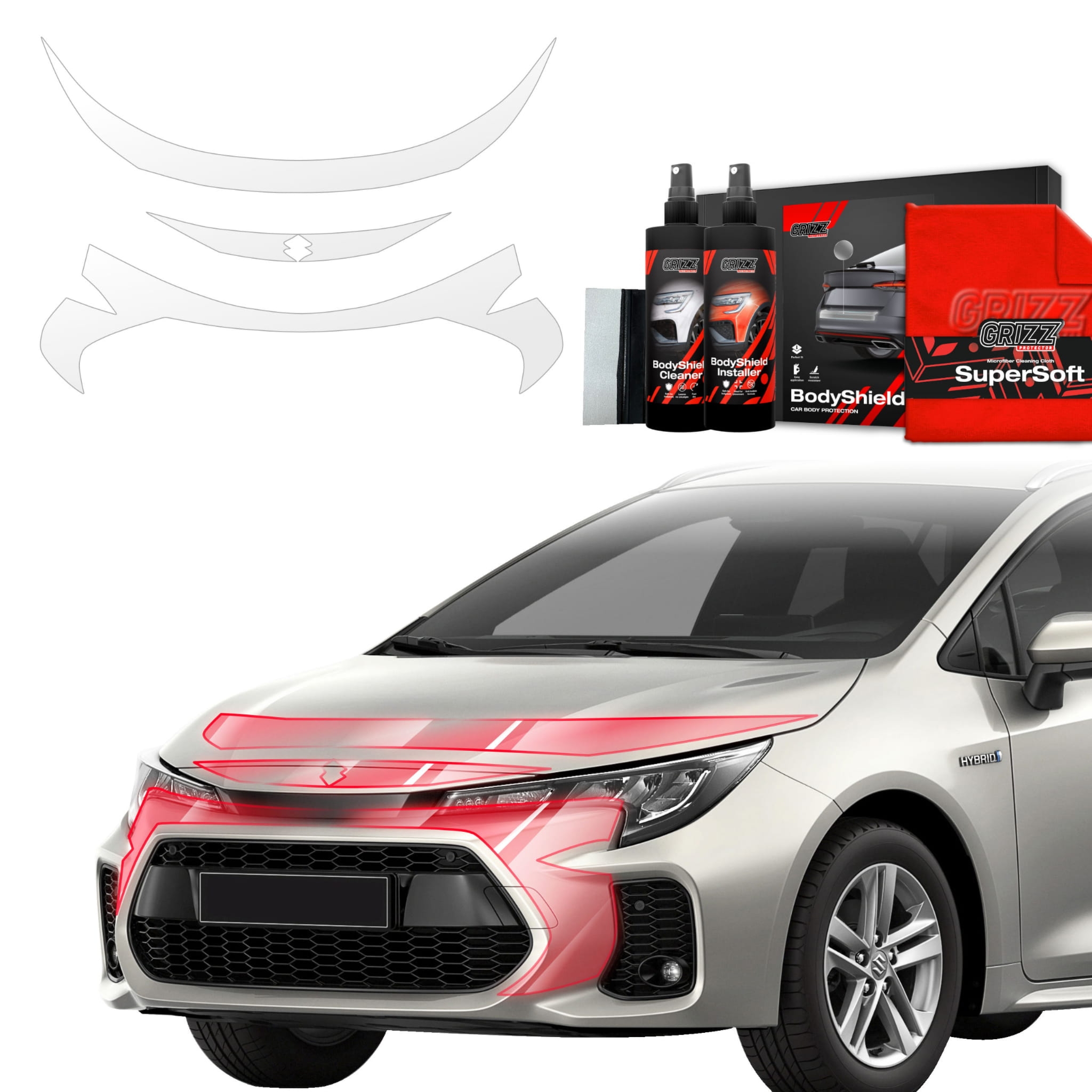 3w1 Folia ochronna Grizz Protector na maskę do Suzuki Swace Facelift (2023-2026)