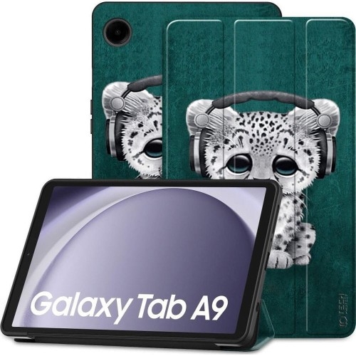 Image of Etui Tech-Protect SmartCase do Galaxy Tab A9, ciemnozielone