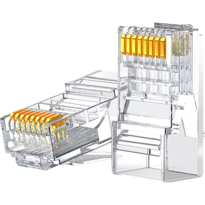 Wtyk, końcówka modularna RJ45 Ugreen NW120 Cat. 6 / 5e / 5 8P8C,  50 sztuk