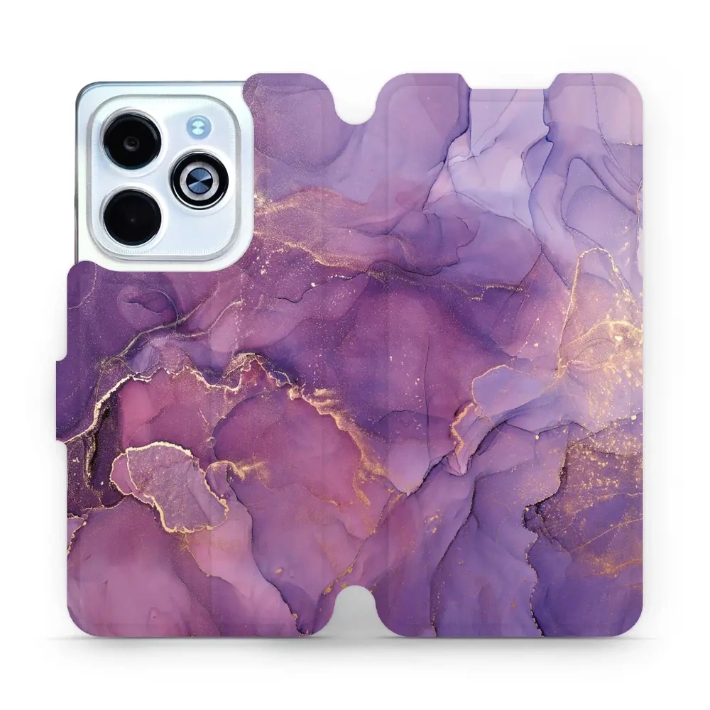 Image of Etui z klapką do Infinix Hot 40i, Mobiwear Book, fioletowe