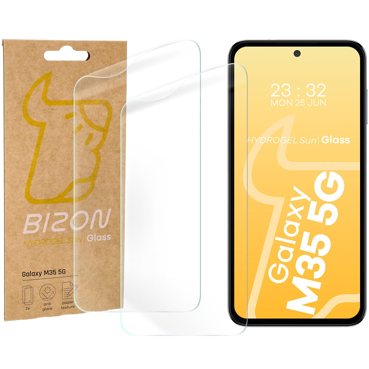 Folia matowa Bizon Film Sun Duo do Galaxy M35 5G, 2 sztuki