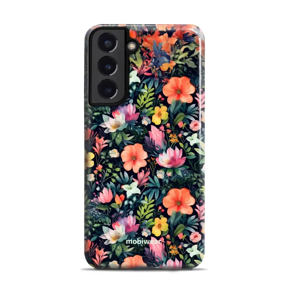 Etui ochronne do Galaxy S22 Plus, Mobiwear Elite Pro, kolorowo-kwieciste