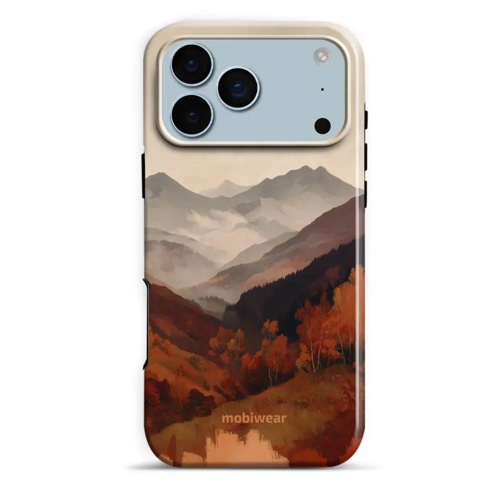 Etui ochronne do iPhone 17 Pro Max, Mobiwear Elite Pro MagSafe, mglista dolina w górach